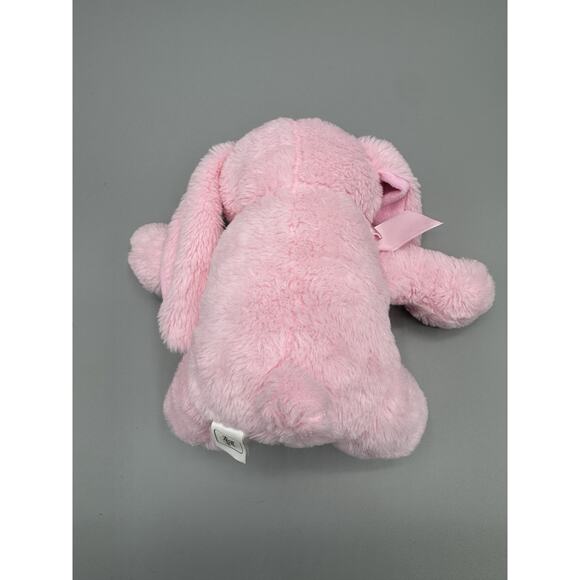 Kellytoy Bee Happy Pink Bunny Rabbit Plush 11” Stuffed Animal W/ Ribbon Bow - Picture 8 of 13